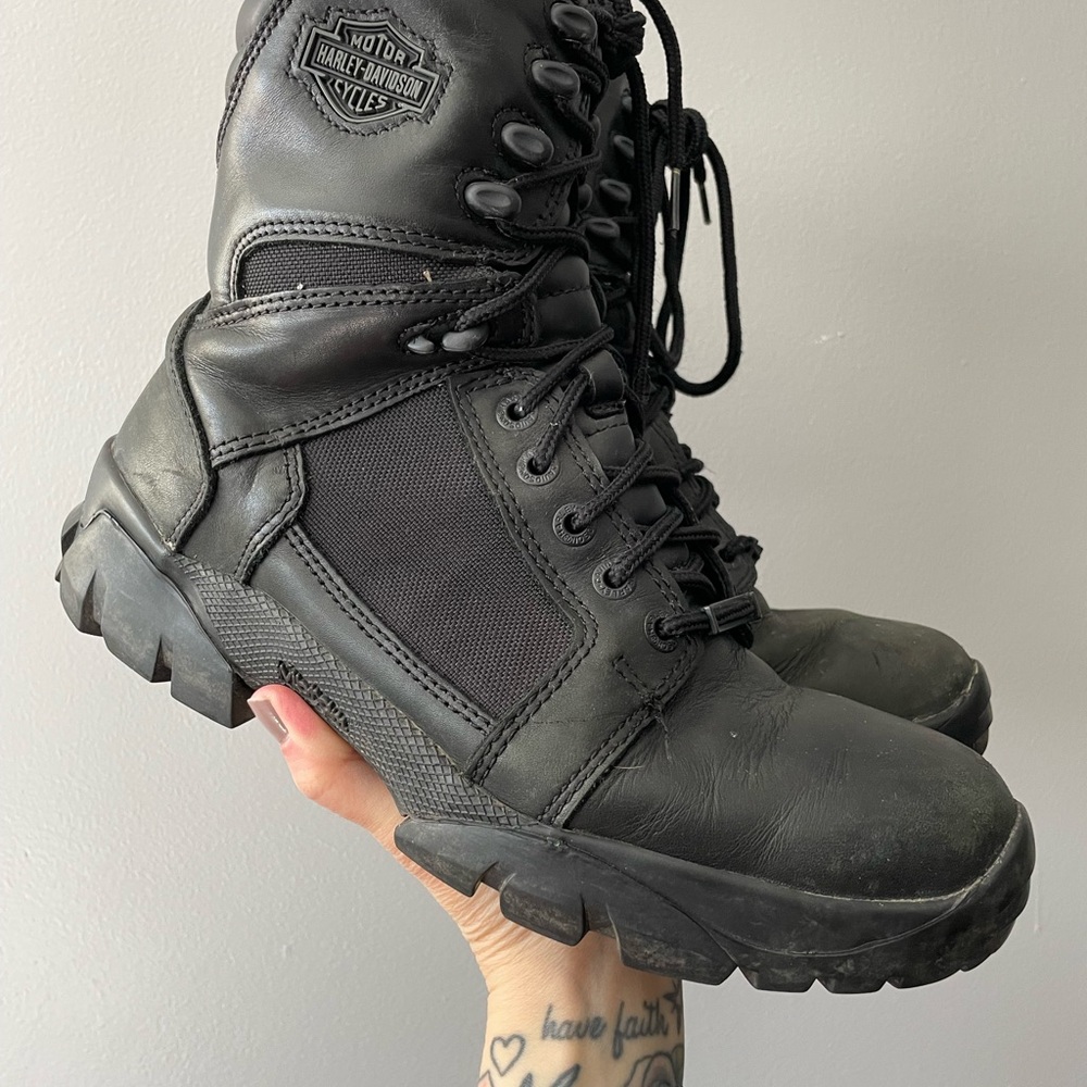 Harley Davidson Black Motorcycle Boots Men’s Size 9